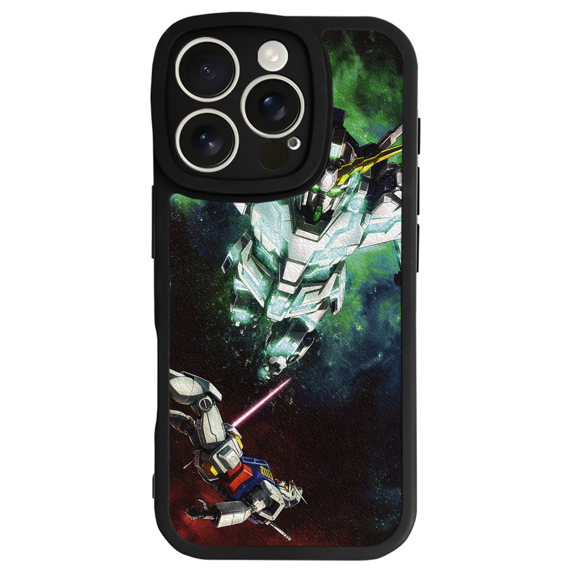 （画像用） 機動戦士ガンダム Mobile Suit Gundam 【iPhone 16シリーズ対応】シリコンスマホケース（レザー調） 材質：シリコン